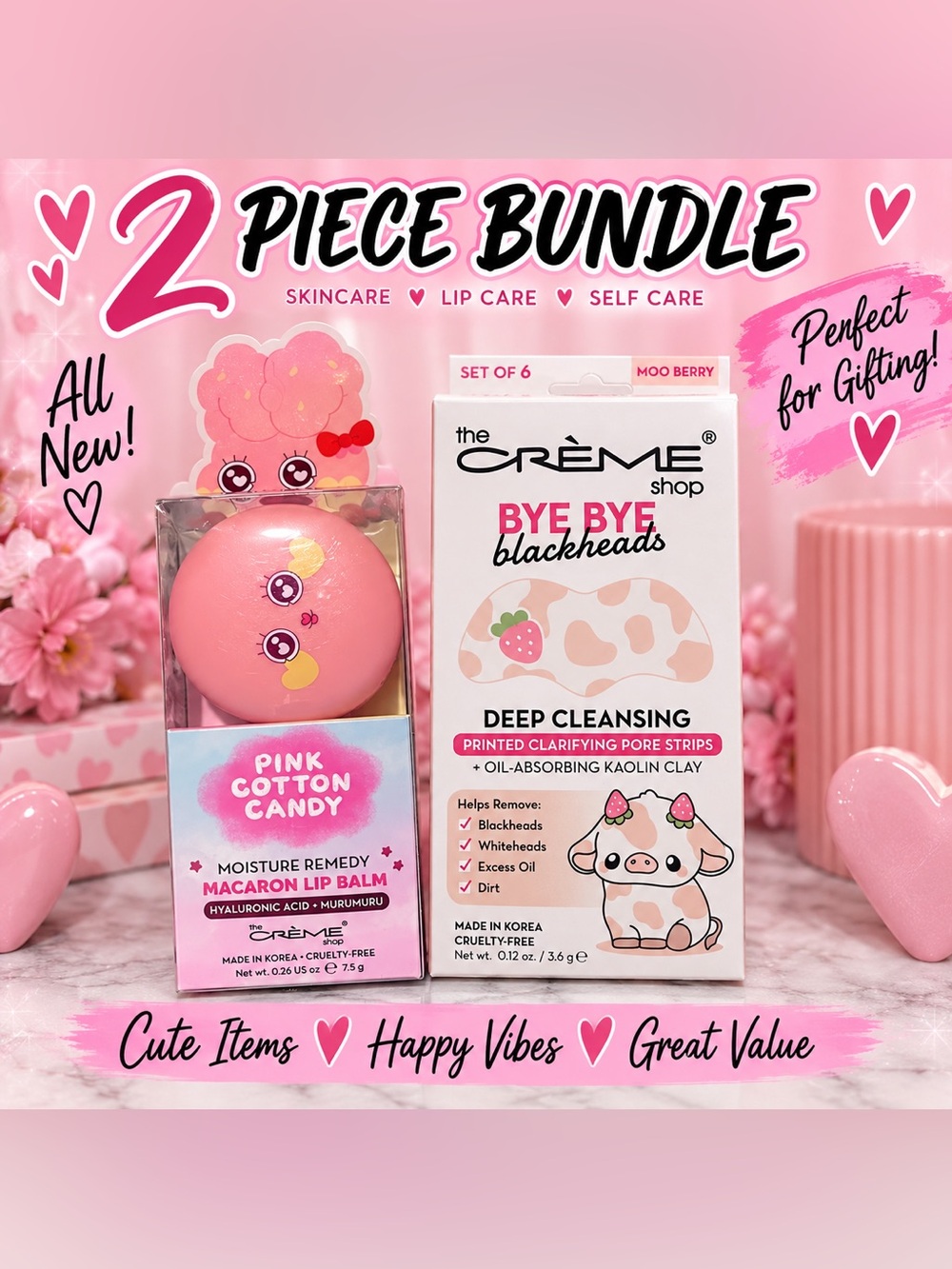 The Crème Shop Pink Self-Care Bundle – NEW!